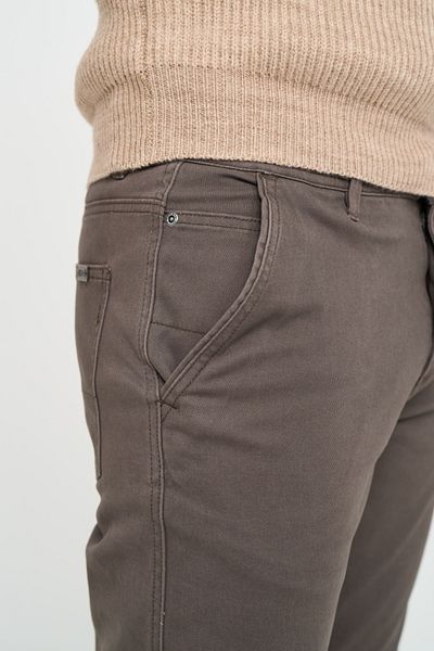 Kenvelo Men's solid-colored pants with slant pockets