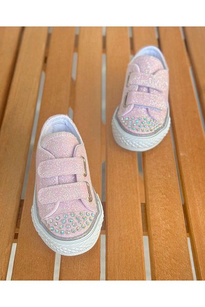 Surpie Shoes Children's Casual Shoes with Bands, Light in Size 22-30 Children's Linen Shoes