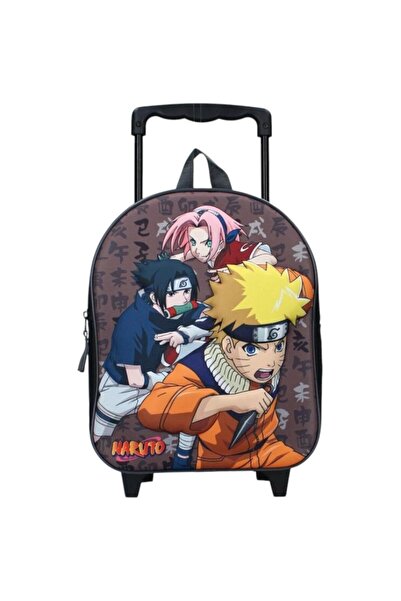 NARUTO Troller copii 3D, Naruto Friends, 1 fermoar, 32x26x11 cm, multicolor