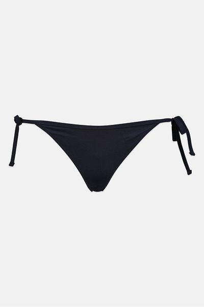 Tommy Hilfiger Women Brand Logo Bikini Bottom, Black Combo