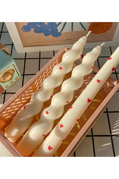 YABA 3 ADET DESENLİ MUM