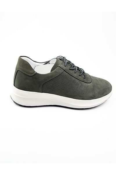 Nobel 5002 Γκρι Nubuck Δερμάτινα Ανδρικά Casual Παπούτσια