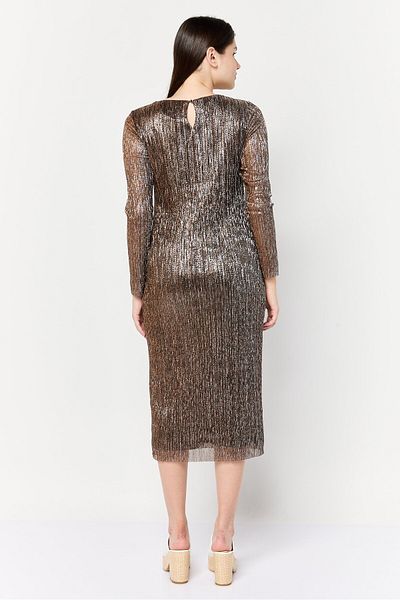 Phase Eight Women Metallic Midi Dress, Multicolor