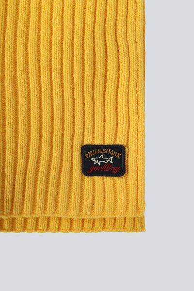 PAUL&SHARK Men's 100% Wool Yellow Scarf 11317033 -458