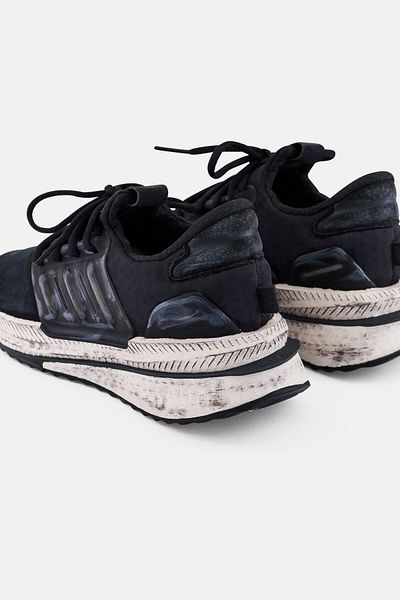 adidas Women X_PLRBoost Lace Up Running Shoes, Black