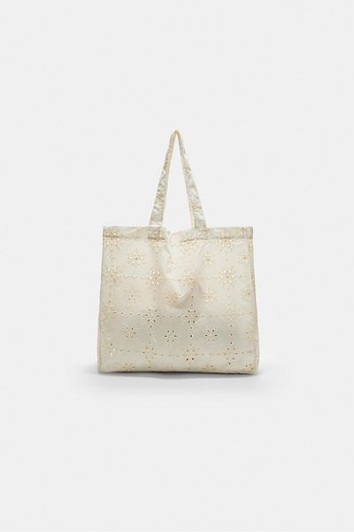 Stradivarius Embroidered fabric bag