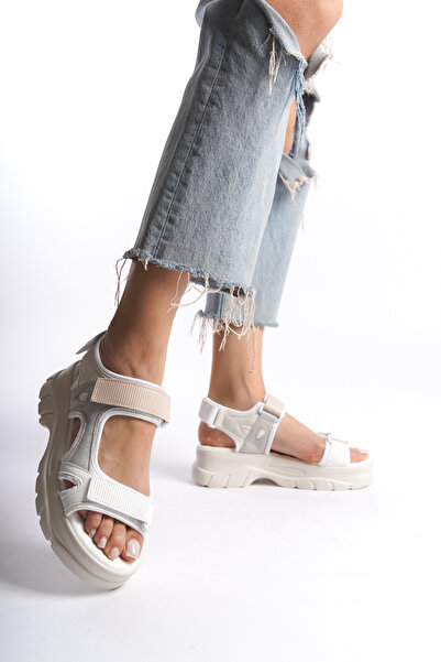 Solo Bag DEL'SOLERA Günlük Ortopedik Taban Ergonomik Rahat Hafif Şık Cırtlı Ayarlanabilir Tokalı Sandalet