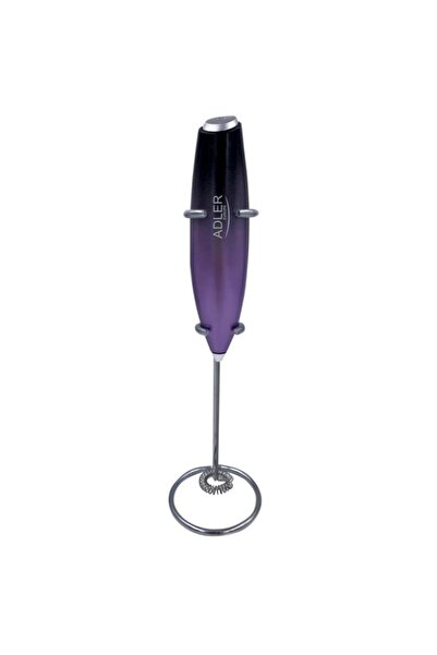 adler Mixer Adler AD 4499 Stand Frappe, agitator din otel, 2xAA, Violet/Negru