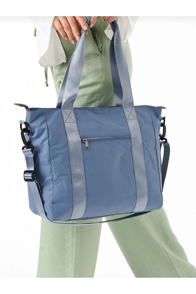 eflanmoda Sanmorris Waterproof Parachute Fabric Women's Hand and Shoulder Bag with Two Compartments