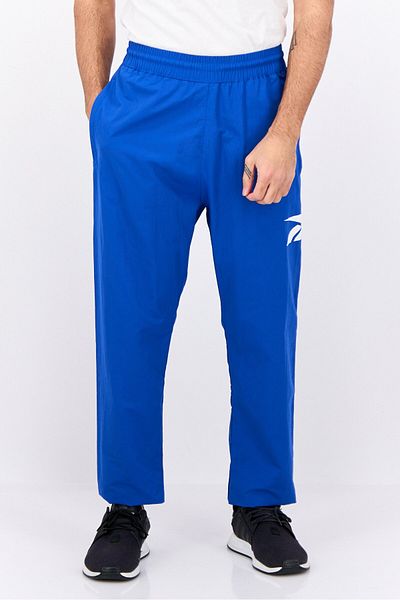 Reebok Men Sportswear Fit Brand Logo Training Track Pants, Blue