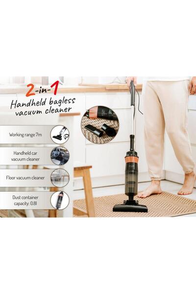 adler Αναρροφητήρας κατακόρυφος 2 σε 1 Adler AD 7049, 800 W, 15000 Pa, Recipient 0,8 l, Filtru HEPA 11