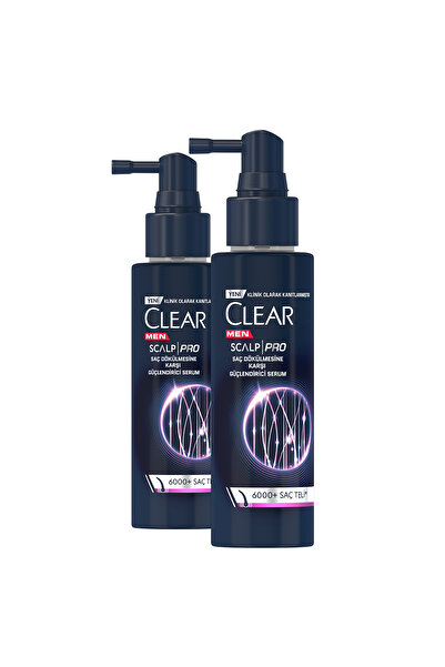 Clear Men Scalp Pro Güçlendirici Serum Saç Dökülmesine Karşı 70 ml X2