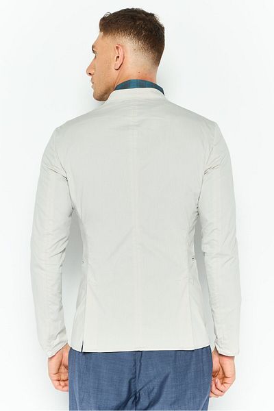 Emporio Armani Men Regular Fit Plain Formal Blazer, Beige