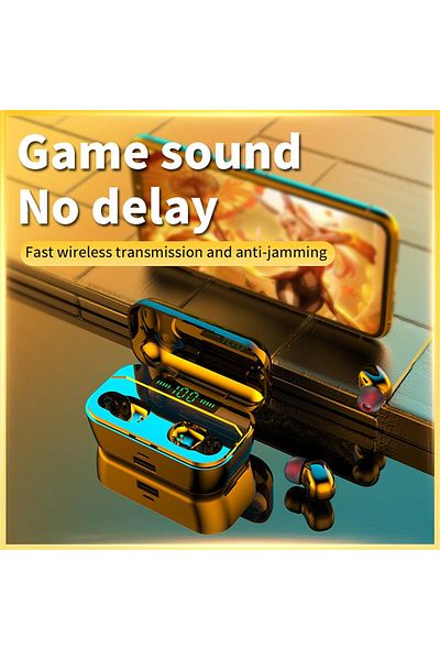 fulina Bluetooth In-Ear Headphones, With Stereo Deep Base Noise Reduction,LED-Digital Display Touch-Control