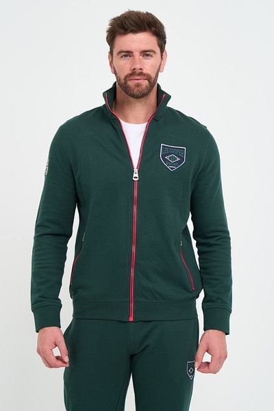 Lee Cooper Hanorac barbat cu fermoar si logo aplicat