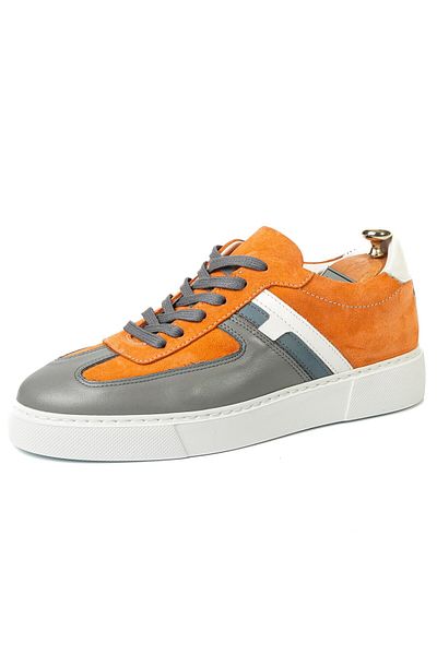 TETRİ Revenna Model Men's Genuine Leather Orange Casual Shoes