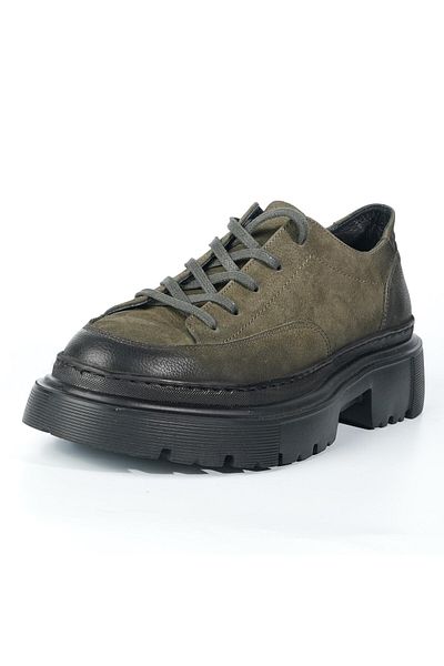 TETRİ Juanito Model Genuine Leather Men's Khaki Casual Shoes