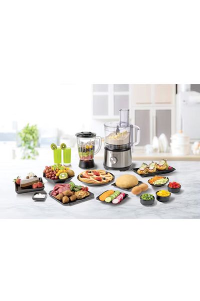 Black&Decker Food Processor with 24 Functions 800 W FX825-B5 Silver