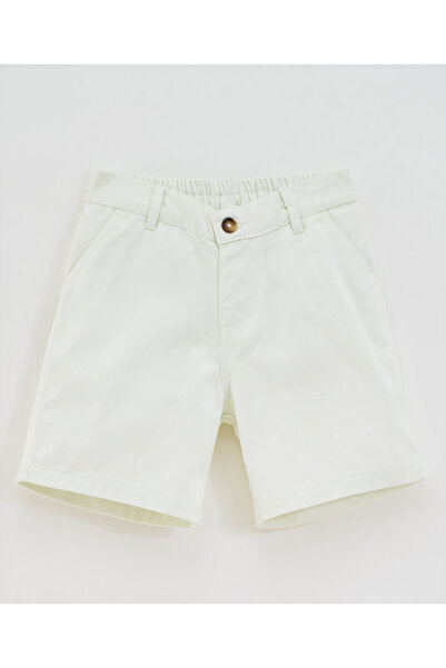 Primo Gino Primo Gino Oversized Shirt & Short Set with Abstract Print - Green & Off-White