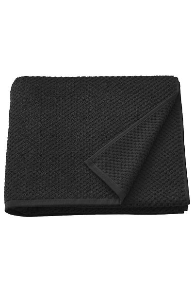 IKEA Gulvial Bath Towel 70x140 Cm – Soft, Absorbent 100% Cotton Towel In (BLACK)