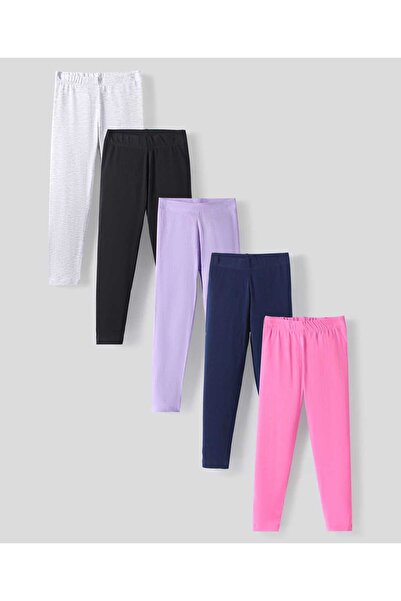 Primo Gino بنطلون ليجنز بريمو جينو قطني إيلاستان كامل الطول بلون واحد، عبوة م...