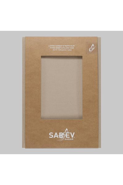 Sarev New Slow City 120X200 Fitted Sheet, .Beige
