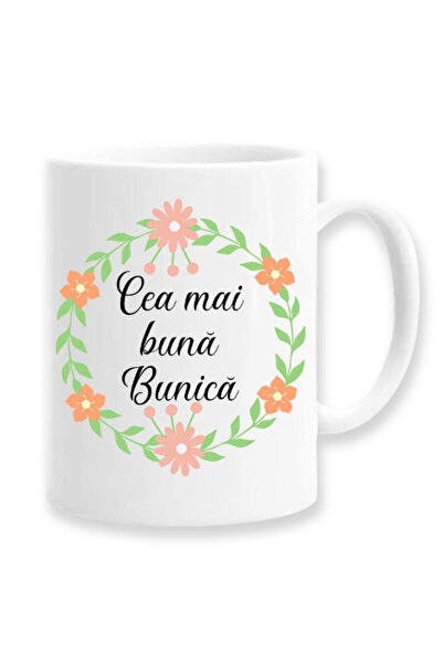 OEM Cană albă personalizată „Pentru cea mai bună bunică”, Inovatix®. 330ml