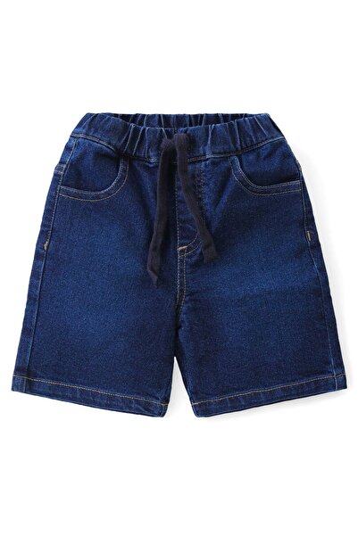 Babyhug Babyhug Single Jersey Knit Half Sleeves T-Shirt &Denim Shorts Set Abstract Print ?Multicolor &Blue