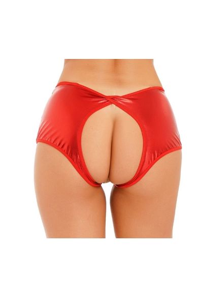 Lasirius Fancy Red Open Bright Panties of Special Zones