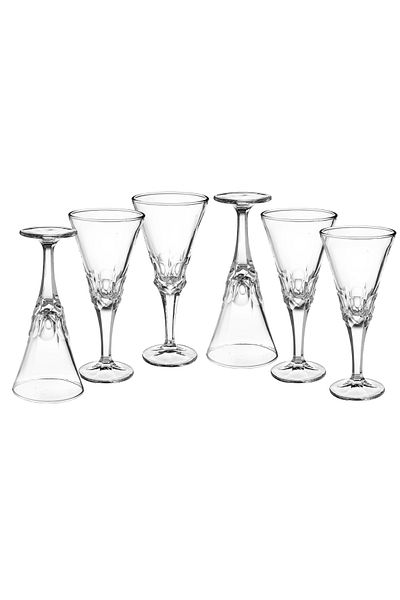 Dania 240 ml Clear Glass Juice Glasses Set