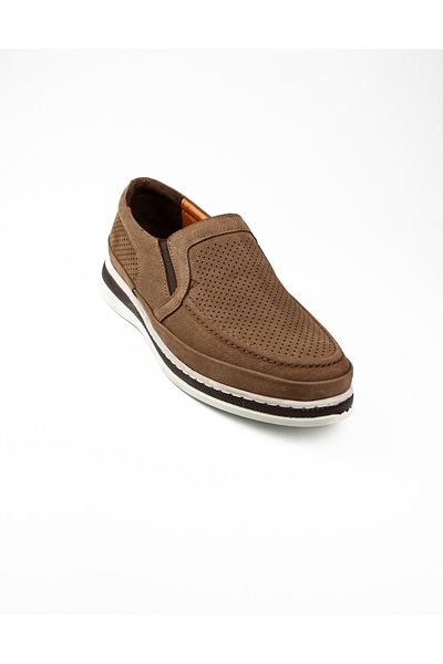 BABALİ 5006 Restfull Sand Nubuck Leather Marine Casual Ανδρικά παπούτσια με μπαμπά