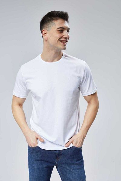 DOSXX Safe 1St Quality 100% Combed Cotton Men's T-Shirt Classic Fit 0 Neck Short Sleeve T-Shirt