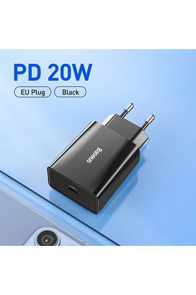 Baseus 20w Quick Charge Qc 3.0 Pd Usb Type C Fast Charging Charger For Iphone