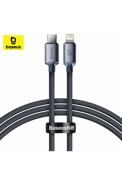 Baseus 1.2m Black Usb Type C Pd 20w Cable For Iphone 14 13 12 Pro X 8 Fast Usb C Cable