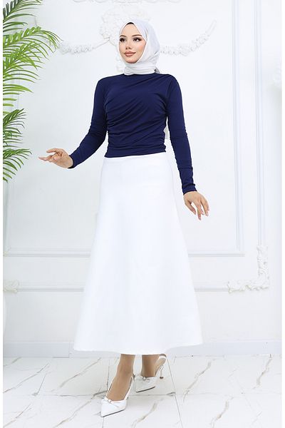 sefamerve Μπλούζα με ζιβάγκο Navy Blue 71264-04