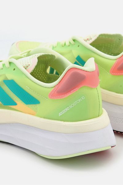 adidas Women Adizero Boston 10 Lace Up Training Shoes, Lime