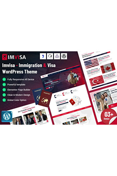 Imvisa - Immigration and Visa WordPress Teması