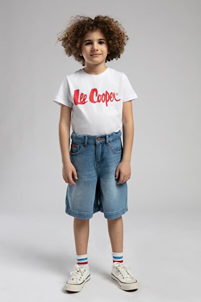 Lee Cooper Normal Bel Rahat Mavi Erkek Çocuk Denim Şort 252 LCB 121004
