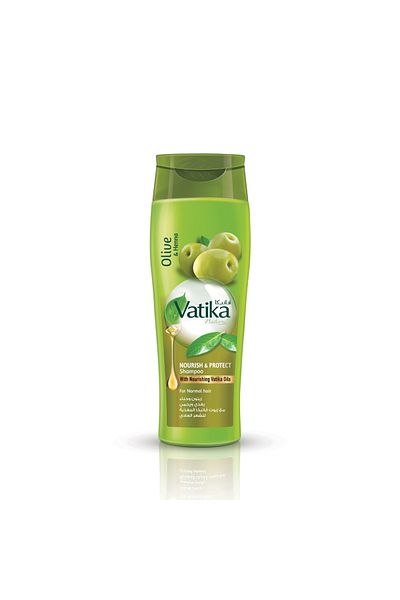 Vatika Naturals Nourish & Protect Shampoo with Natural Extracts Of Olive & Henna For Normal Hair 400