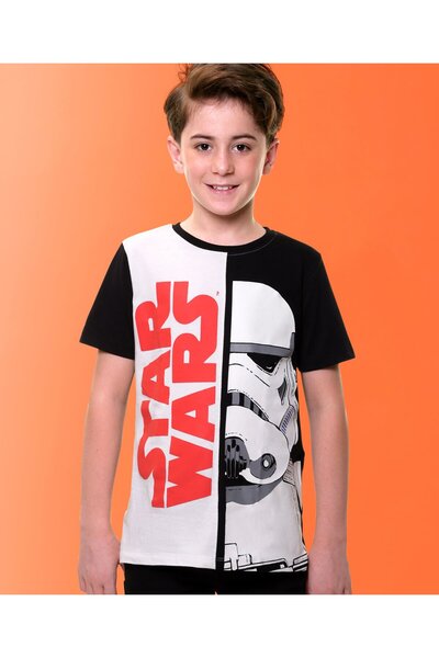 Pine Kids Lucas تي شيرت باين كيدز لوكاس القطني المحبوك بأكمام نصفية وطبعة حرب...