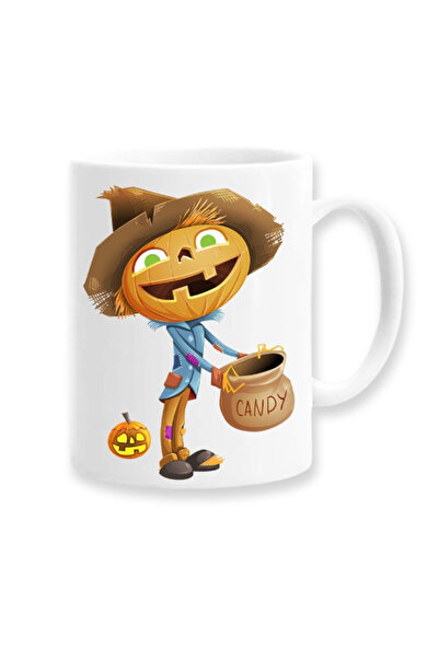 OEM Εξατομικευμένη λευκή κούπα "trick or treat", Inovatix®. 330 ml