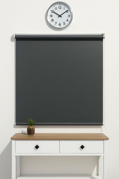 winella Antrasit Blackout Stor Karartma Perde Aliminyum Kasa