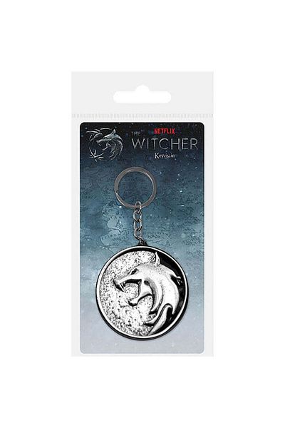 Pyramid The Witcher The Wolf Metal Keychain
