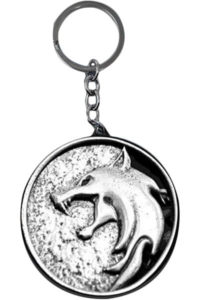 Pyramid The Witcher The Wolf Metal Keychain
