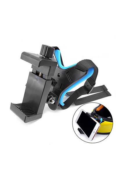 sharpdo Helmet Chin Mount for Mobile Phone and GoPro, Motorcycle Strap Holder for iPhone Samsung