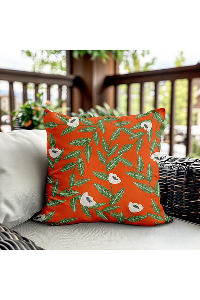 Evmila Husa de perna din catifea cu tema primavara 43x43 Cm Imprimare pe doua fete