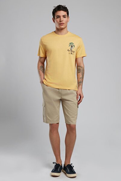 Lee Cooper Gavino men's o-neck t-shirt in saffron