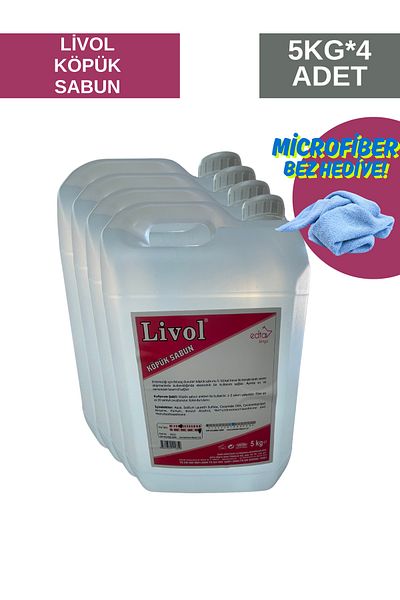 LİVOL Foam Soap 5kg * 4Pcs