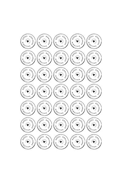 Bimotif Use in Beautiful Days, Written Sticker Set, Vintage, 525 Pieces