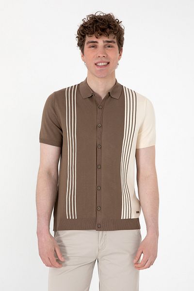 U.S. Polo Assn. Мъжка риза с плетена материя от норка, стандартна кройка 50299329-vr052